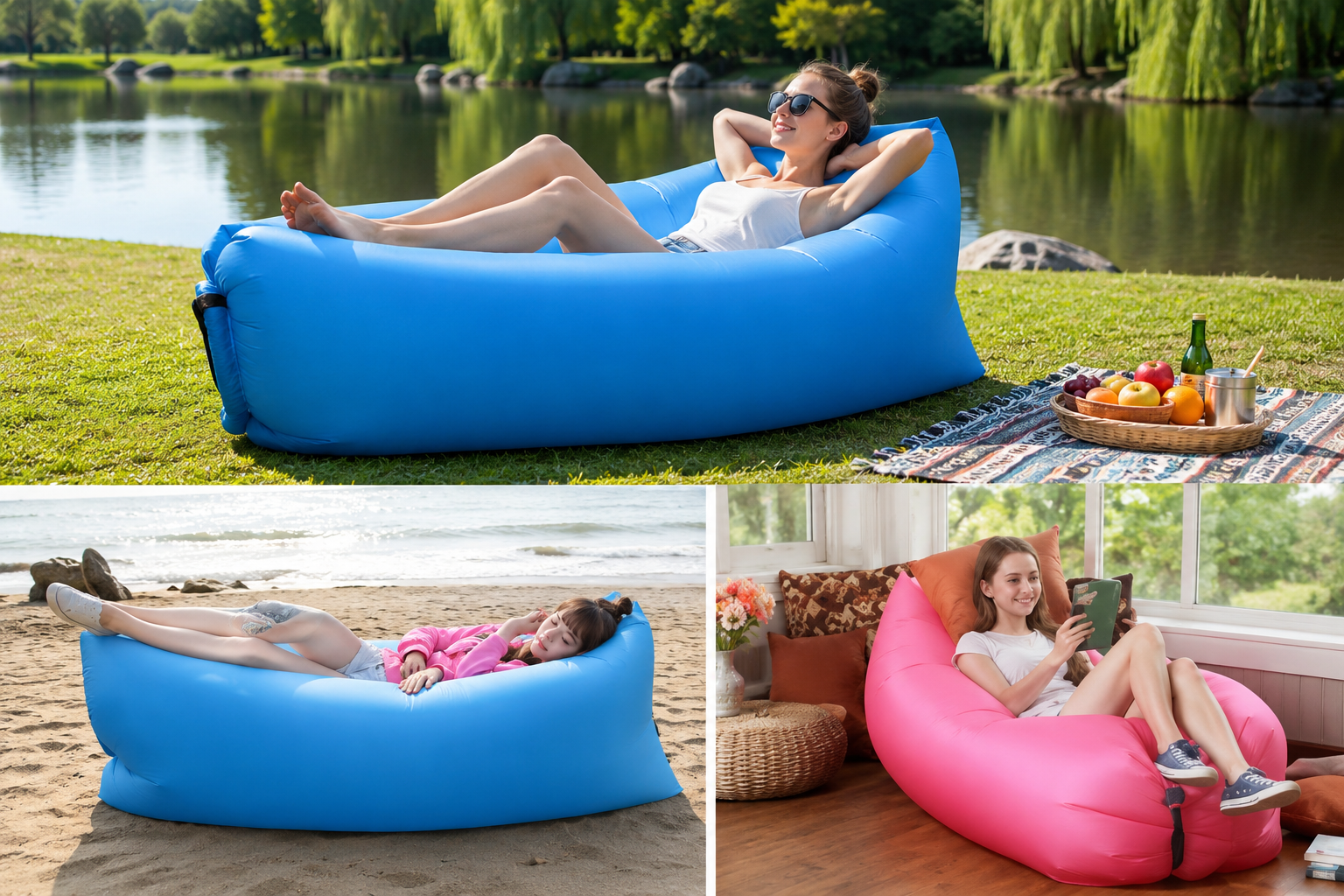 Camping Inflatable Lounger Sofa